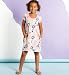 Cotton Rich Mock Layer Floral Jersey Dress