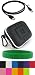 Assorted Colors - Carry Case for Flip Video and Flip Video Ultra Camcorder with Carabineer Clip + Screen Protector Shield + 3ft USB 2.0 Passive A to A Extension + Bonus Young Micro - Live Green WristBand