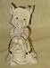 2003 Lenox Female Bunny Rabbit w/ Basket of Flowers Limited Edition Porcelain Figurine