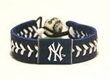 MLB New York Yankees Team Color Baseball Bracelet