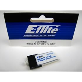 200mAh 1S 3.7V 25C LiPo Battery from Battery Chargers