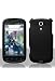 Premium Crystal Rubberized Hard Snap-on Case for Samsung Epic 4G - Black
