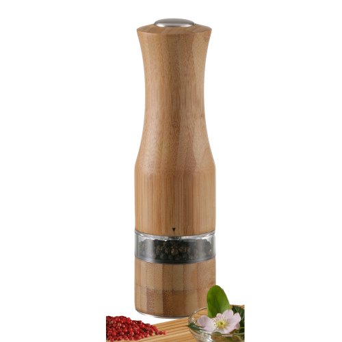Stoha Design 043419 Elektrische Salz und Pfeffer M&uuml;hle \"Pearl\" aus Bambus Preisvergleich