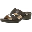 Clarks Women's Katesbridge Slide Sandal,Dark Brown,6 W