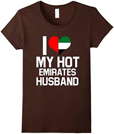 Women's I Love My Hot UAE or Emirates (used attributively only, as i Large Brown