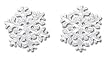 Solid Sterling Silver Large Snowflake Earrings