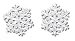 Solid Sterling Silver Large Snowflake Earrings