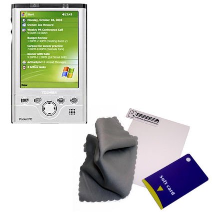 Clear Anti-glare Screen Protector for the Toshiba e755 - Gomadic Brand
