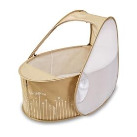 Samsonite Pop-Up Travel Cot - colour, Caf� Creme