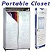 Portable Closet Storage Unit - Over 5 Feet Tall - White