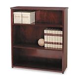 41hysRr ntL. SL160  BW Wood Veneer Series Bookcase, 3 Shelves, 35 5/8w x 13d x 41h, Mahogany