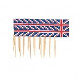 PACK OF 50 UNION JACK FLAG PICKS