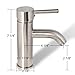 Decor Star® BRG01-SB-U Single Handle Bathroom Vanity Sink Lavatory Faucet UPC cUPC NSF Lead Free Brushed Nickel
