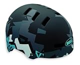  Bell Faction Bike Helmet Matte Black/Cyan Blue Shattered  Medium (55 - 59cm / 21.75 - 23.25