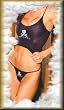 y2 Elegant n Unique - Go Away Opaque Cami Top and Matching G-String One Size