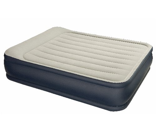 Pillow Rest Queen Intex Raised Airbed Air Mattress w/ Built-in AC Pump