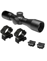 Sports: M1SURPLUS Bring You This Exclusive Tactical Kit For Henry Arms 22 Lever Action Carbine, Mossberg 702 Plinkster, Marlin Model 40 61 795 Rifles - Includes The Following Items - Compact 4x30 Rifle Scope + Scope Ring Mounts + Adapter Mounts For 3/8" Dovetail - M1SURPLUS