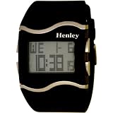 Henley HDG005.3 Watch with Digital Dial and Black Rubber (PU) Strap