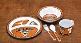Official NCAA - 5-Piece Children's Dish Set - Texas Longhorns