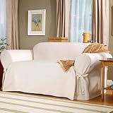 Cotton Duck Sofa Slipcover - Natural