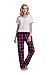 CYZ Women's 100% Cotton Flannel Plaid Pajama/Lounge Pants