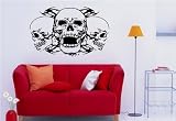 Wall MURAL Vinyl Sticker ART DESIGN SKULL S3649