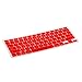 HDE Ultra Thin Silicone Rubber Keyboard Skin Cover for Macbook Pro Non Retina 13/15/17 (Red)