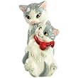 Westland Giftware Mwah Magnetic Cat and Kitten Salt and Pepper Shaker Set, 3-3/4-Inch