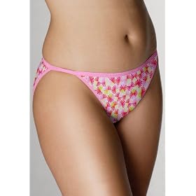 Buy Avenue Plus Size Fan Print Cotton String Bikini by Avenue