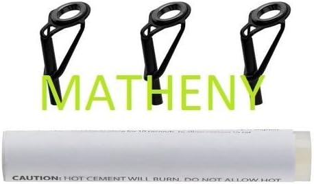 Black Fishing Pole Rod Guide Tip Repair Kit ~ Three Sizes ~ Quick Dry Cement