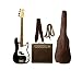 Search : Austin Bazaar 39 Inch Black Electric Guitar Beginner Kit with 10 Watt Amp