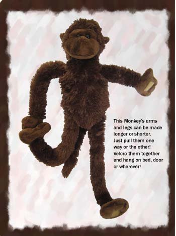 218 Tug A-Lug Monkey 15' Make Your Own *NO SEW* Stuffed Animal Kit