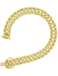 14KT Yellow Double Link 10mm Bracelets Length = 7