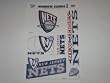 NEW JERSEY NETS Removable & Reusable Team Logo STATIC WINDOW CLINGS (Set of 5)