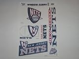 NEW JERSEY NETS Removable & Reusable Team Logo STATIC WINDOW CLINGS (Set of 5)