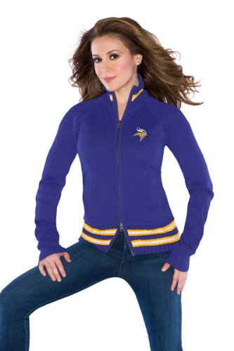 Baltimore Ravens Women's Full-Zip Sweater Mix Jacket - by Alyssa Milano
