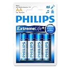 Philips Extreme Life+ AA LR6 Alkaline Batteries (4 Pack)