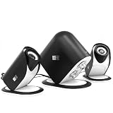 Active Amplified PC or Laptop 2.1 MultiMedia Speaker System - with 20W RMS Power and Sound Balance Technology