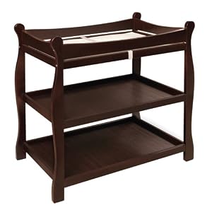 Badger Basket Baby Changing Table in Espresso