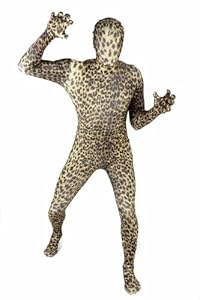 Morphsuits Premium Leopard  M, Black / Brown, Medium