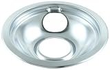 Whirlpool 3150247RW Universal 8-Inch Cooktop Drip Bowl and Ring, Chrome