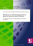 Produkt-Bild: Akzeptanz von Bewertungsportalen als Basis von Electronic Word-of-Mouth: Eine empirische Studie zur interpersonellen Kommunikation im Web 2.0