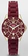 Fossil Riley Mini Silicone Watch - Berry