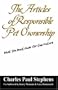 The Articles of Responsible Pet Ownership: What You Must Know for the Future