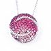 14K Pink Sapphire & Diamond Galaxy Pendant