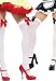 Valentine's Day Opaque Thigh High Nylon Stocking with Satin Bow