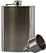 SE 8 oz. Stainless Steel Hip Flask and Funnel