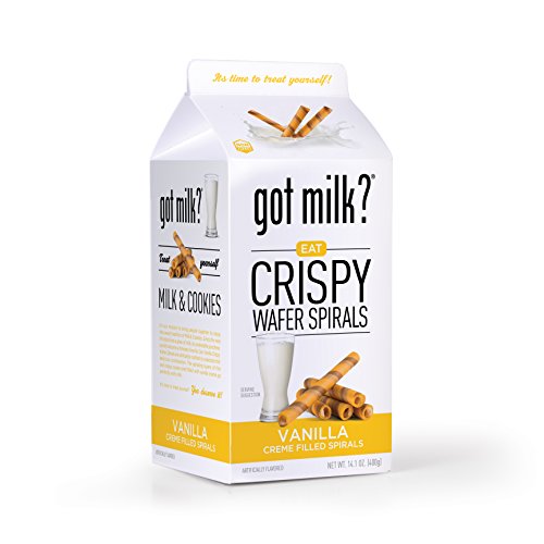 got milk? Crispy Wafer Spirals Vanilla Creme Filled Spirals, 14.11 Ounce