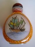Chinese Enamel Glass Snuff Bottle : Bon Voyage