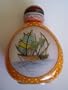 Chinese Enamel Glass Snuff Bottle : Bon Voyage